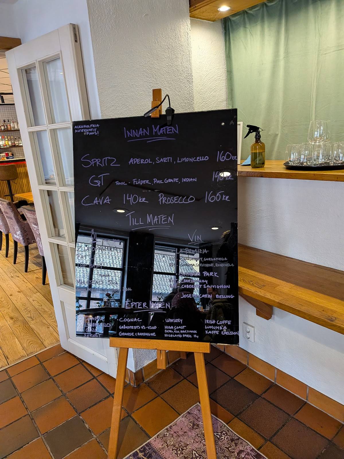 Restaurang Vibe меню