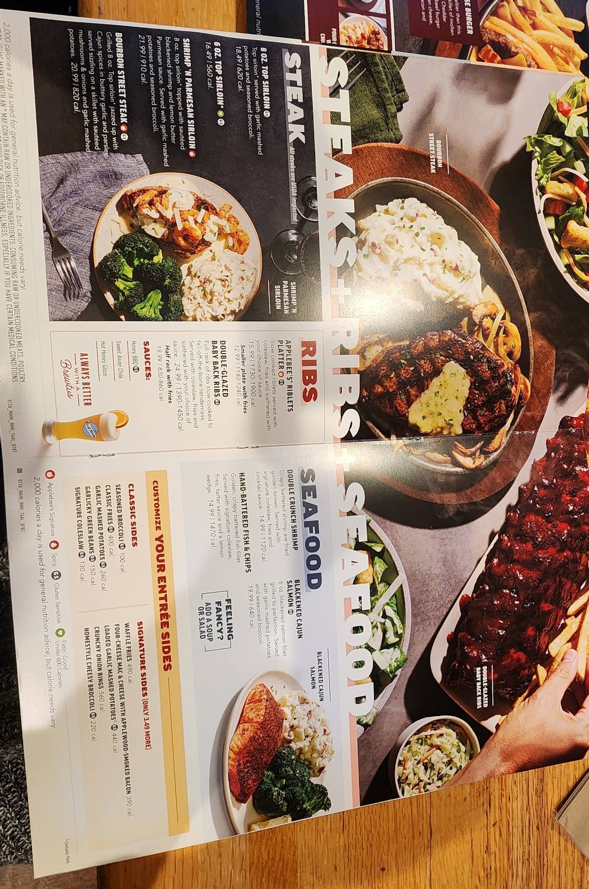 Applebee's Grill + Bar меню