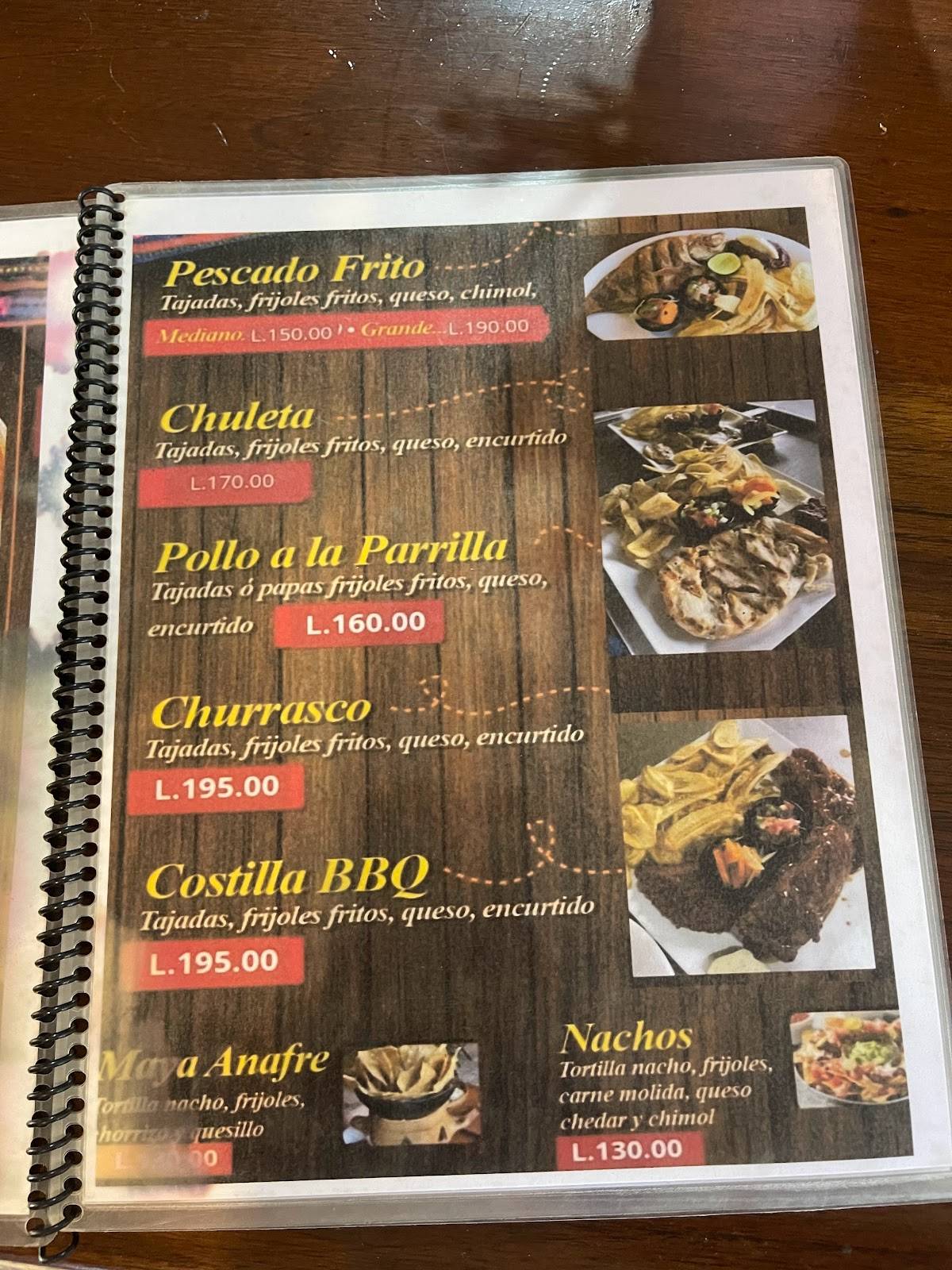 Asados Ruta Maya меню