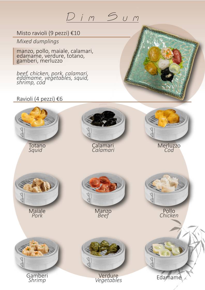 AsiaH Ristorante меню