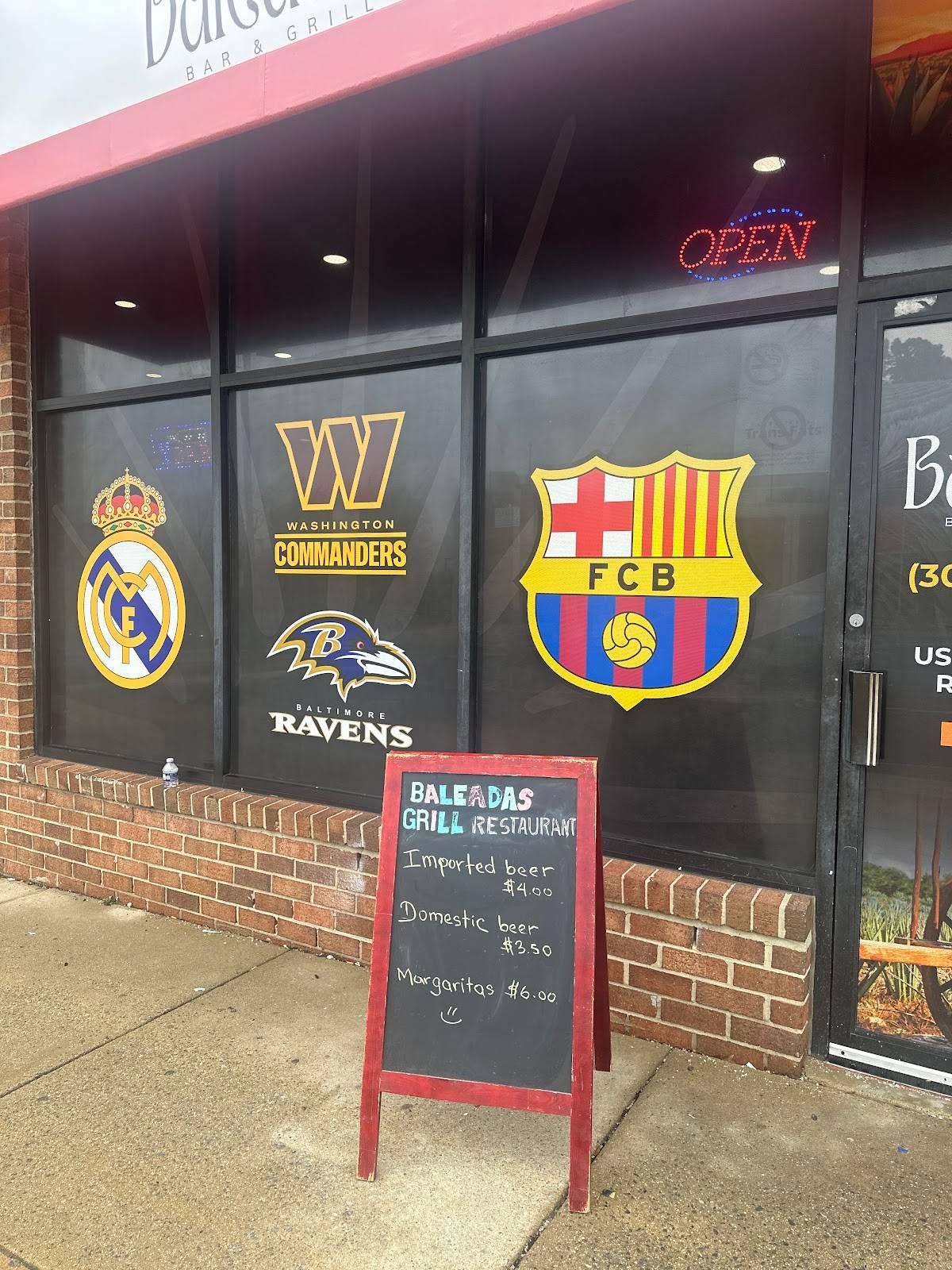 Baleadas Bar & Grill меню