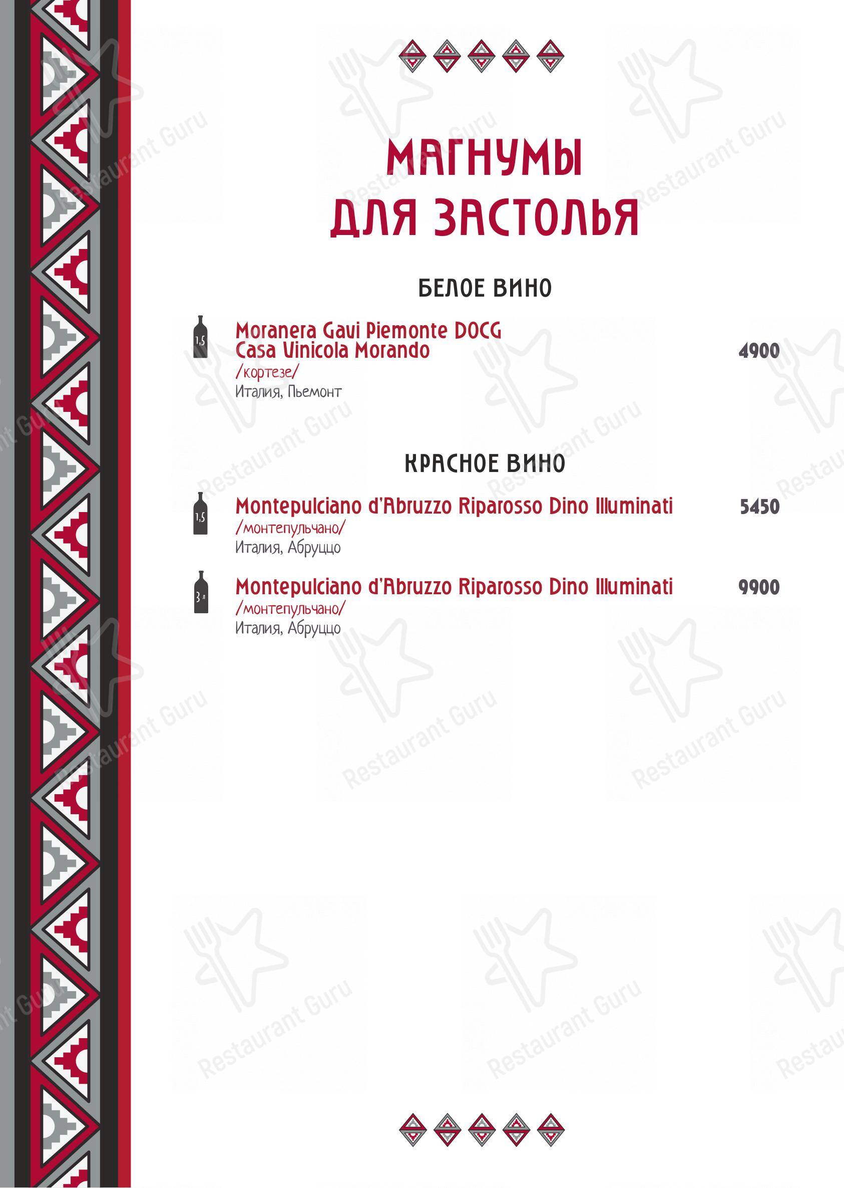 Взгляните на меню Чичико