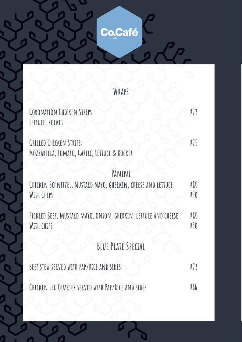 Co.Café Midrand меню