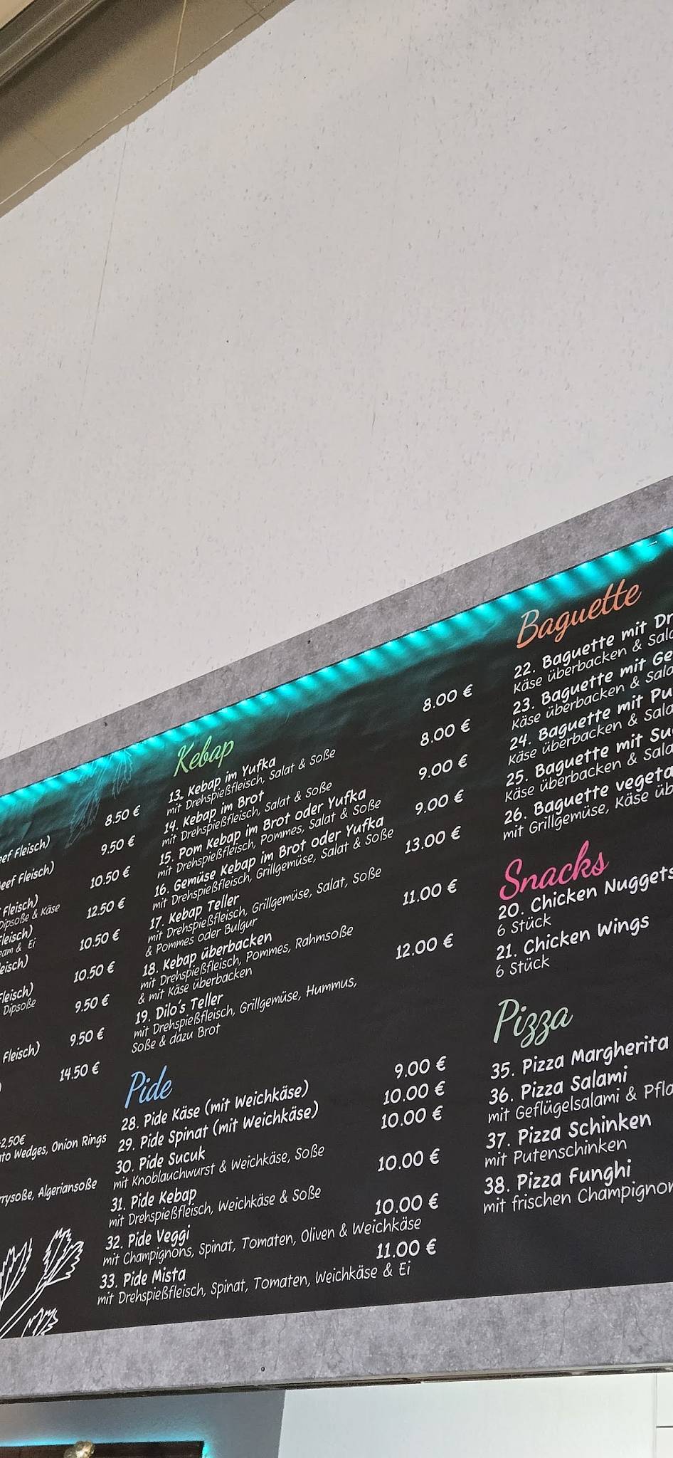 Dilo's Food меню