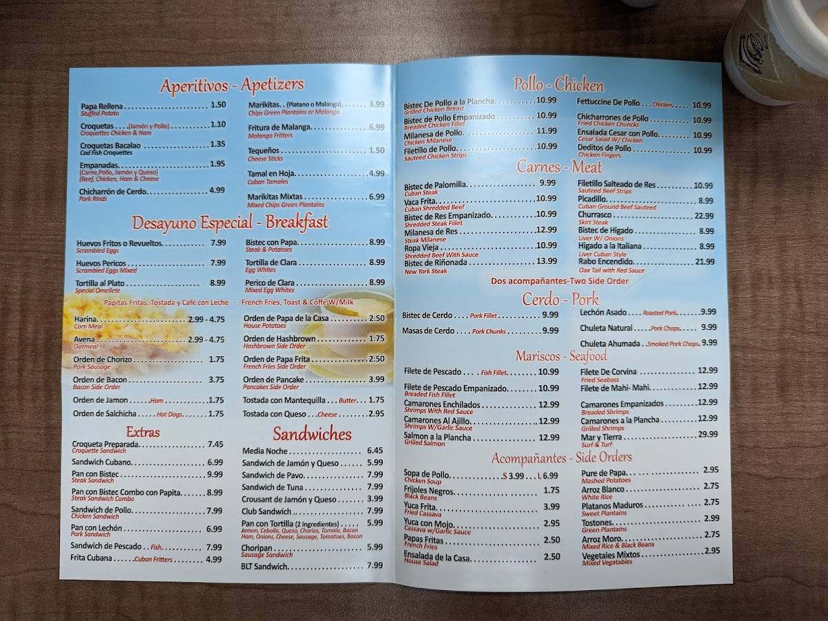 Elbas cafe меню