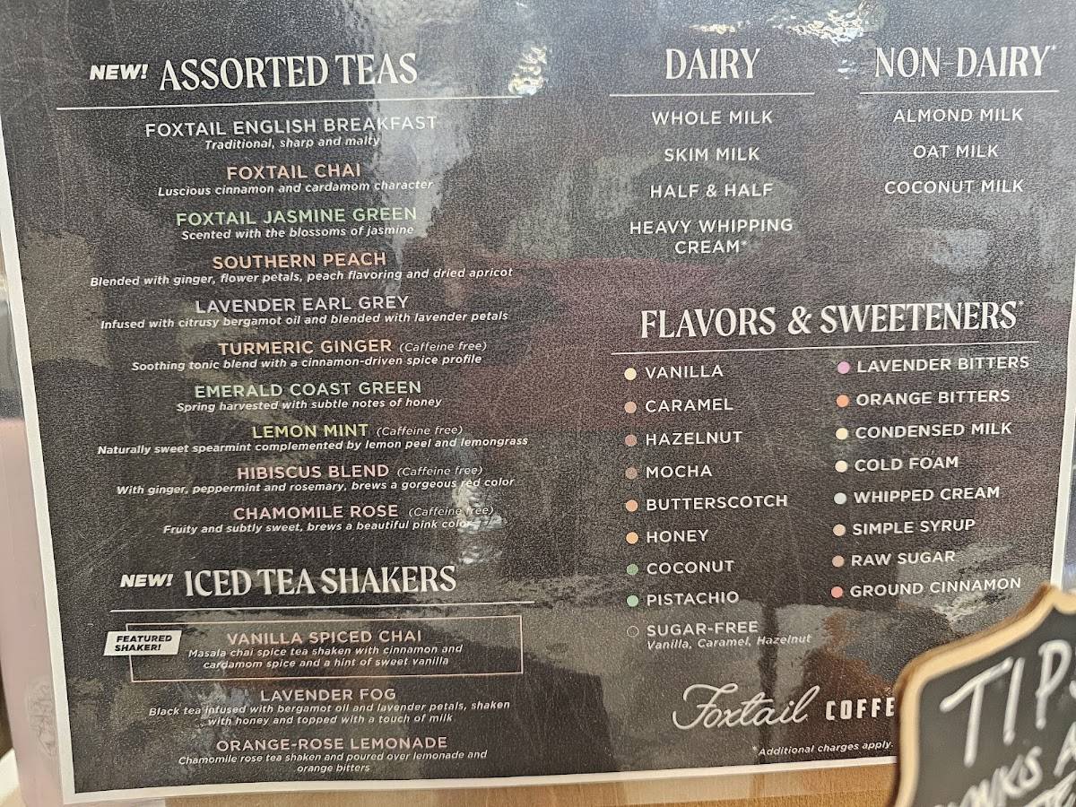 Foxtail Coffee - Decatur меню