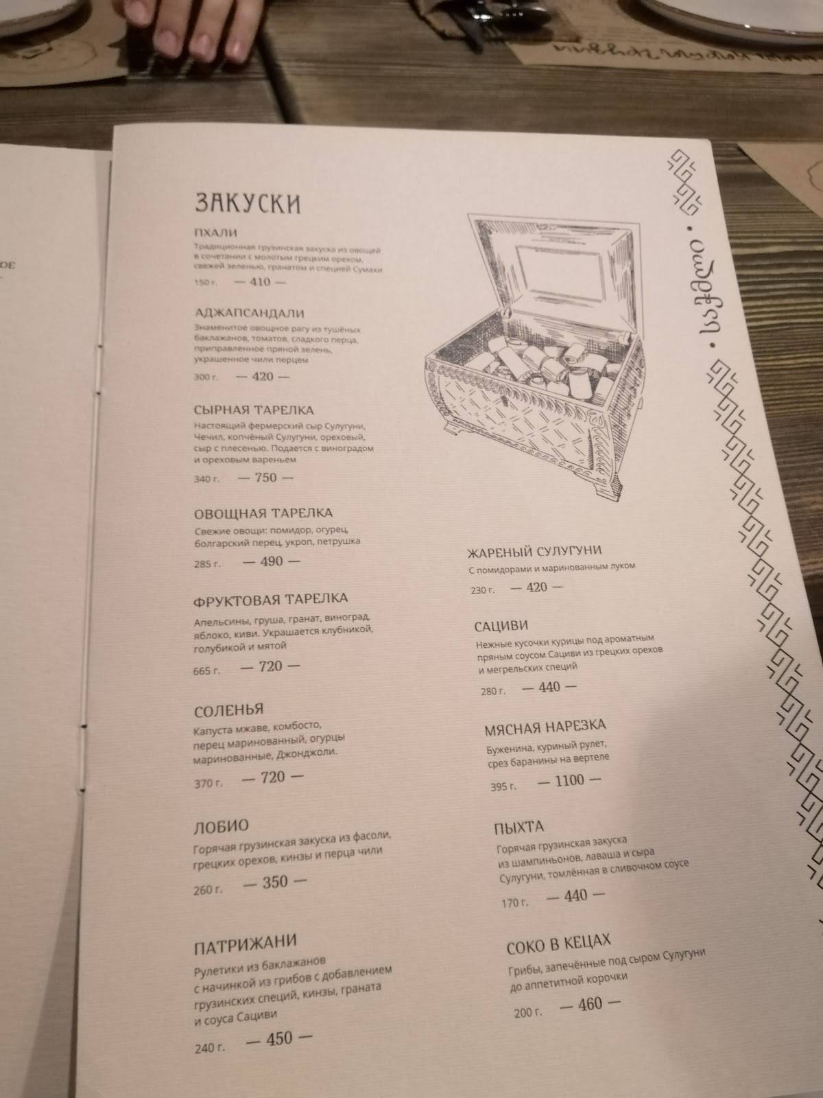 Гивико меню