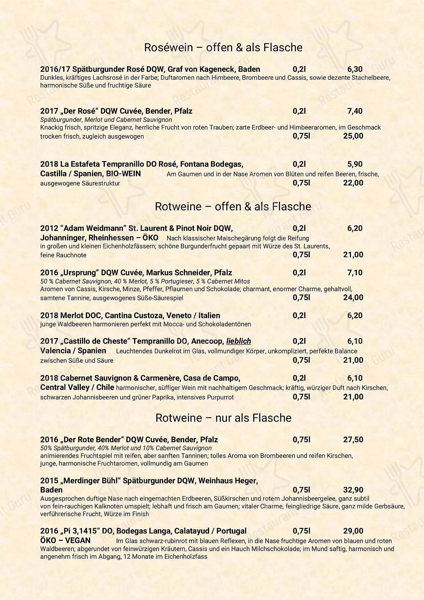 Dinner Menu Hotel Godewind
