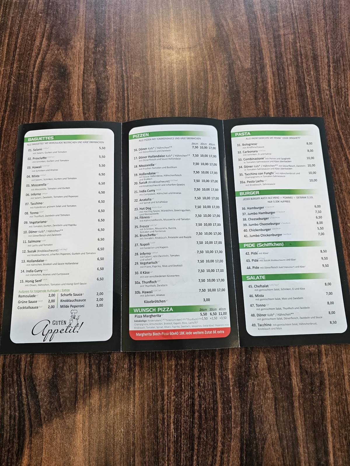 Grottino Döner & Pizza меню