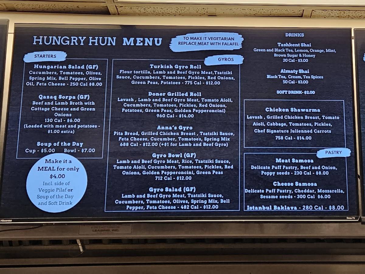 Hungry Hun меню