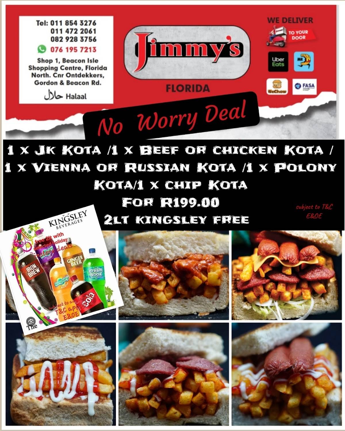 Jimmys Florida меню