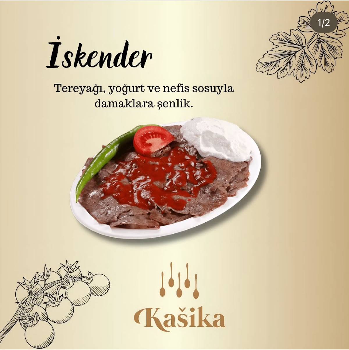 Kašika меню