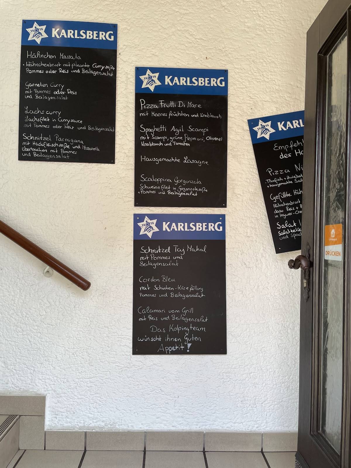 Kolpinghaus Restaurant меню