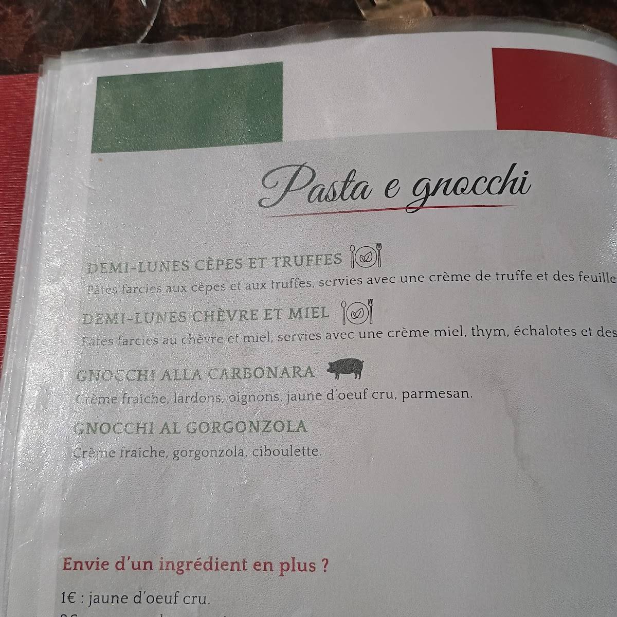 L'Amici меню