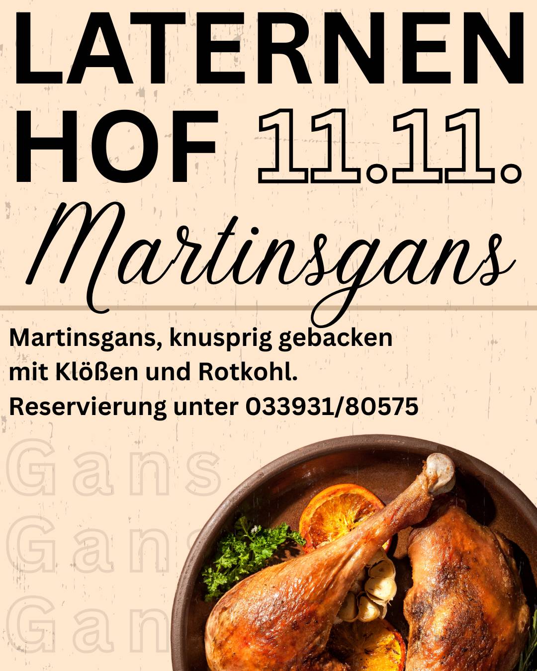Restaurant Laternenhof Rheinsberg меню