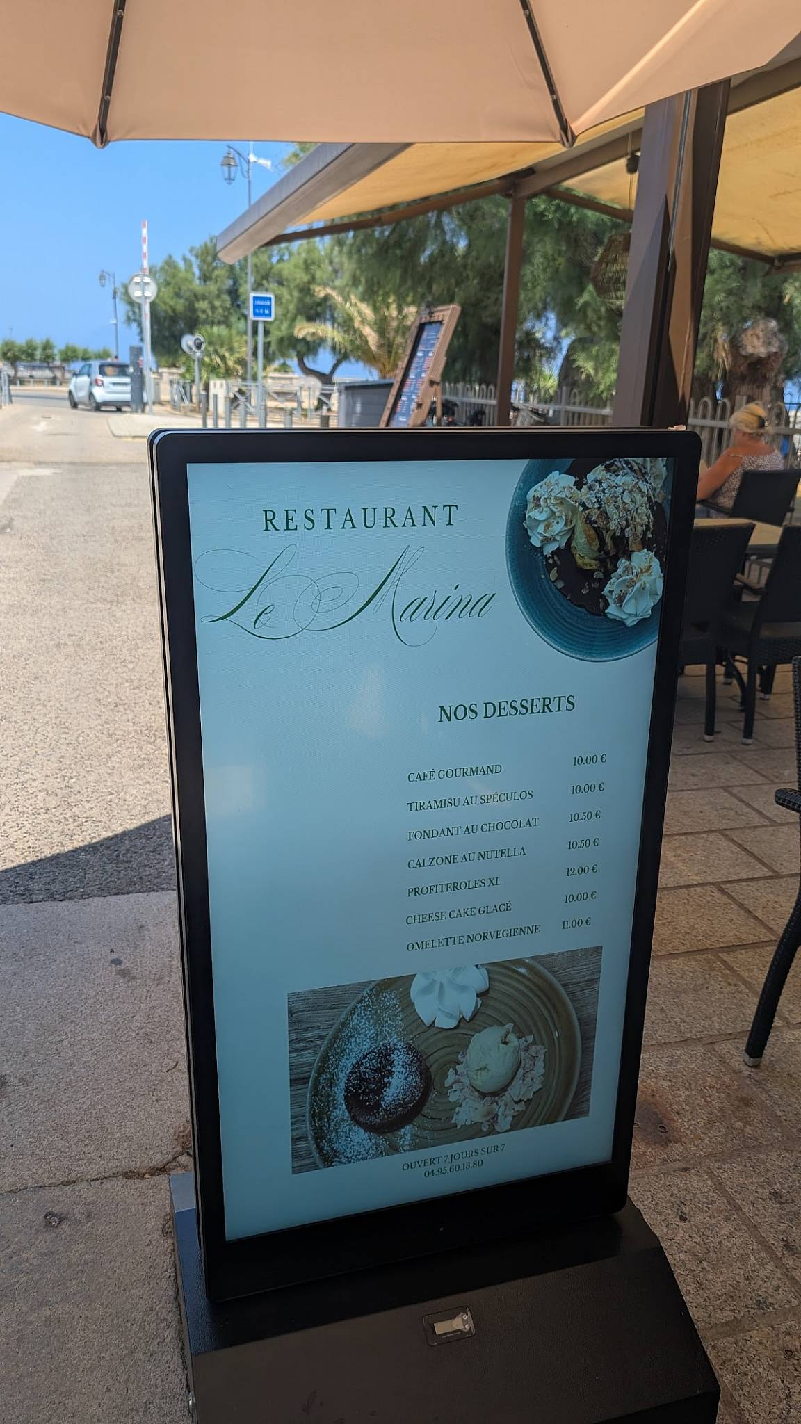 Restaurant Le Marina меню