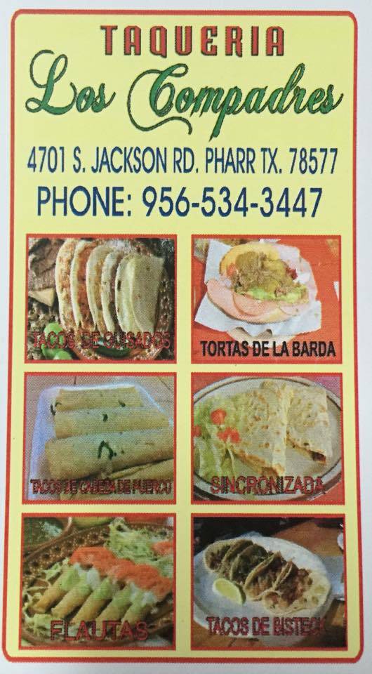 Los Compadres Pharr TX меню