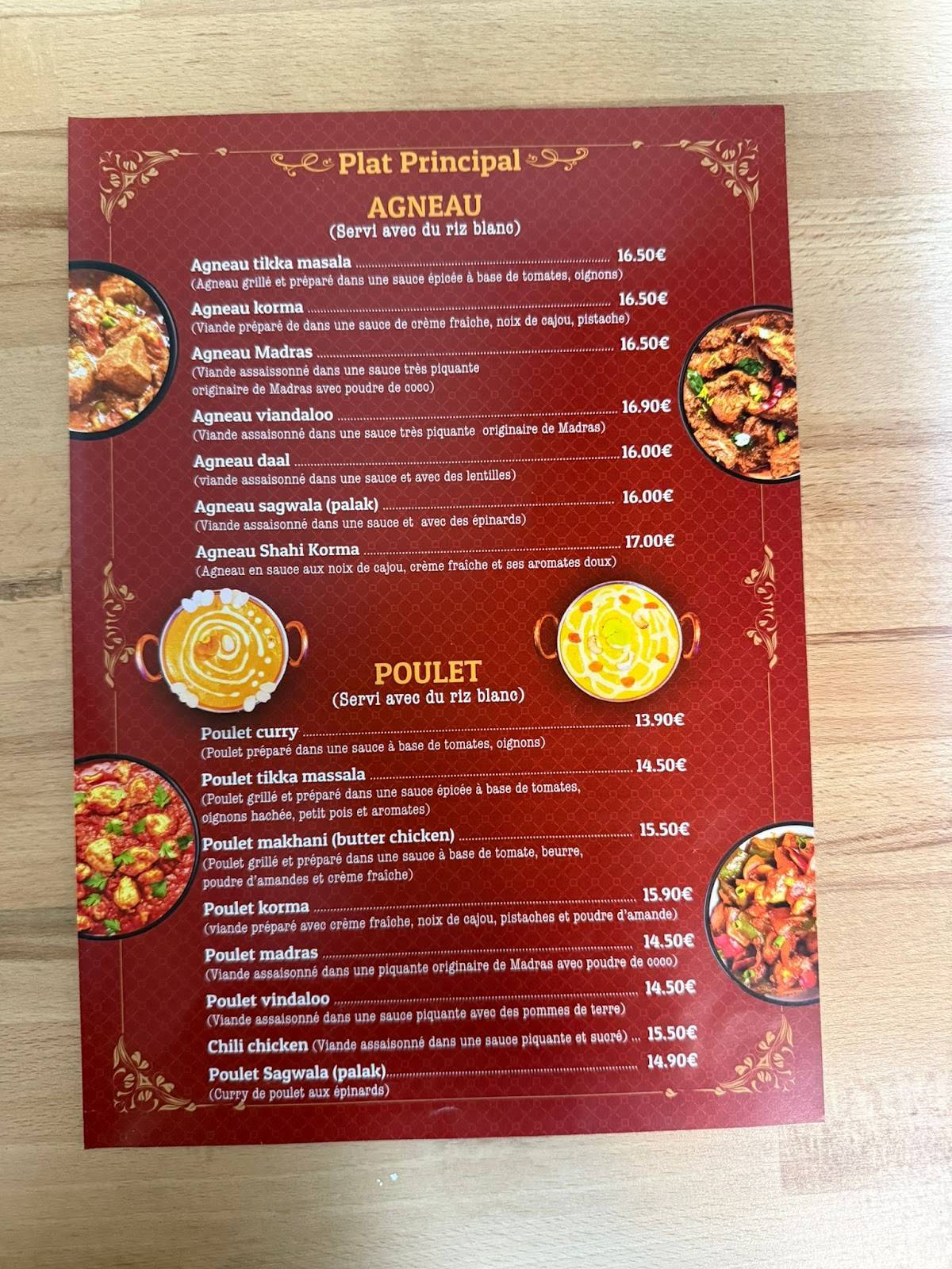 MATHURA меню