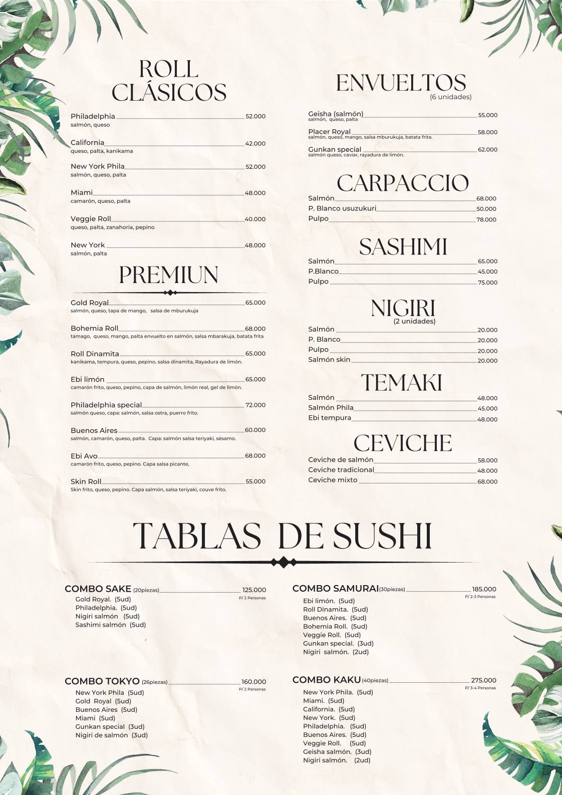 MUME RESTO BAR меню