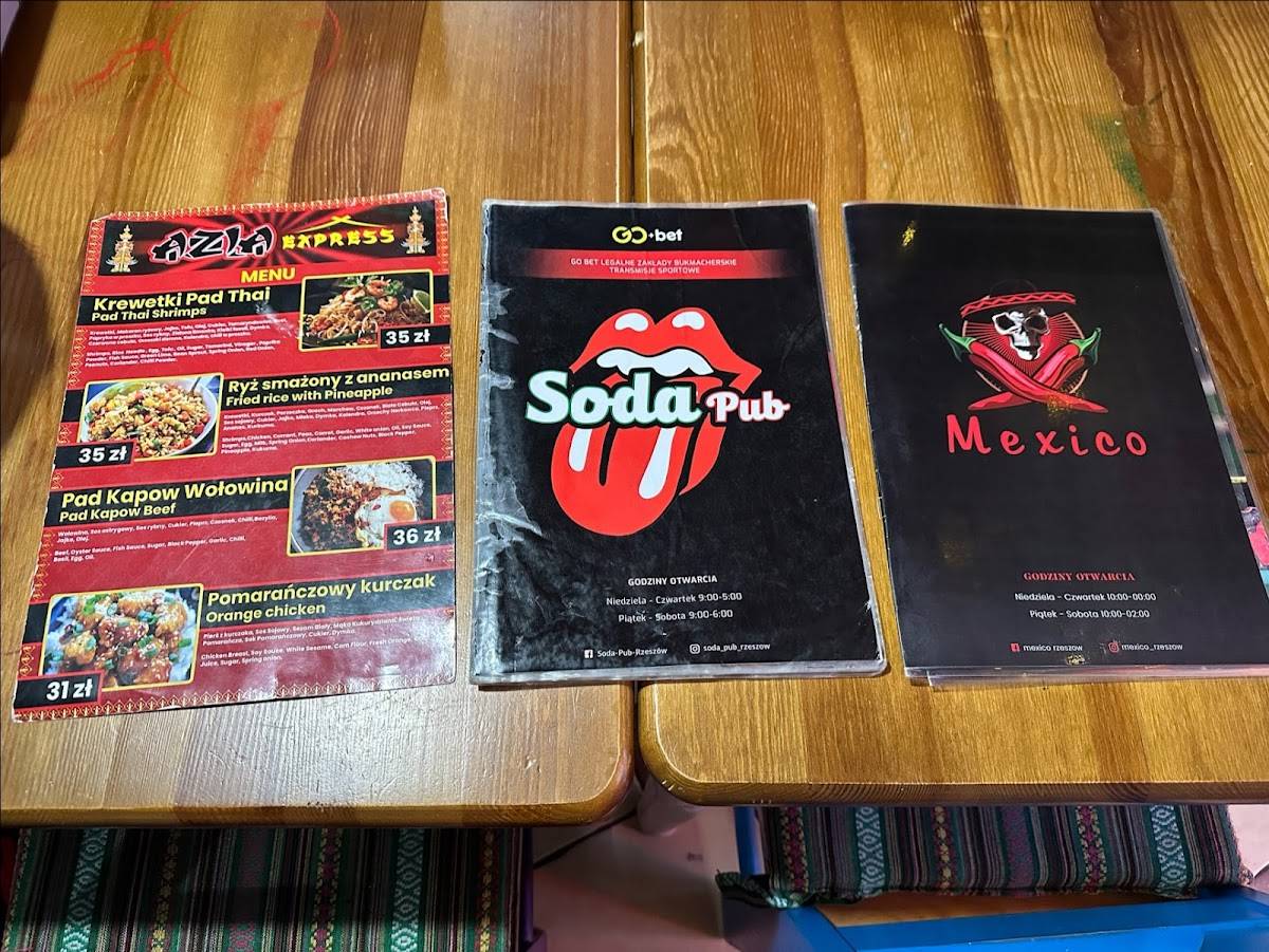 Mexico меню