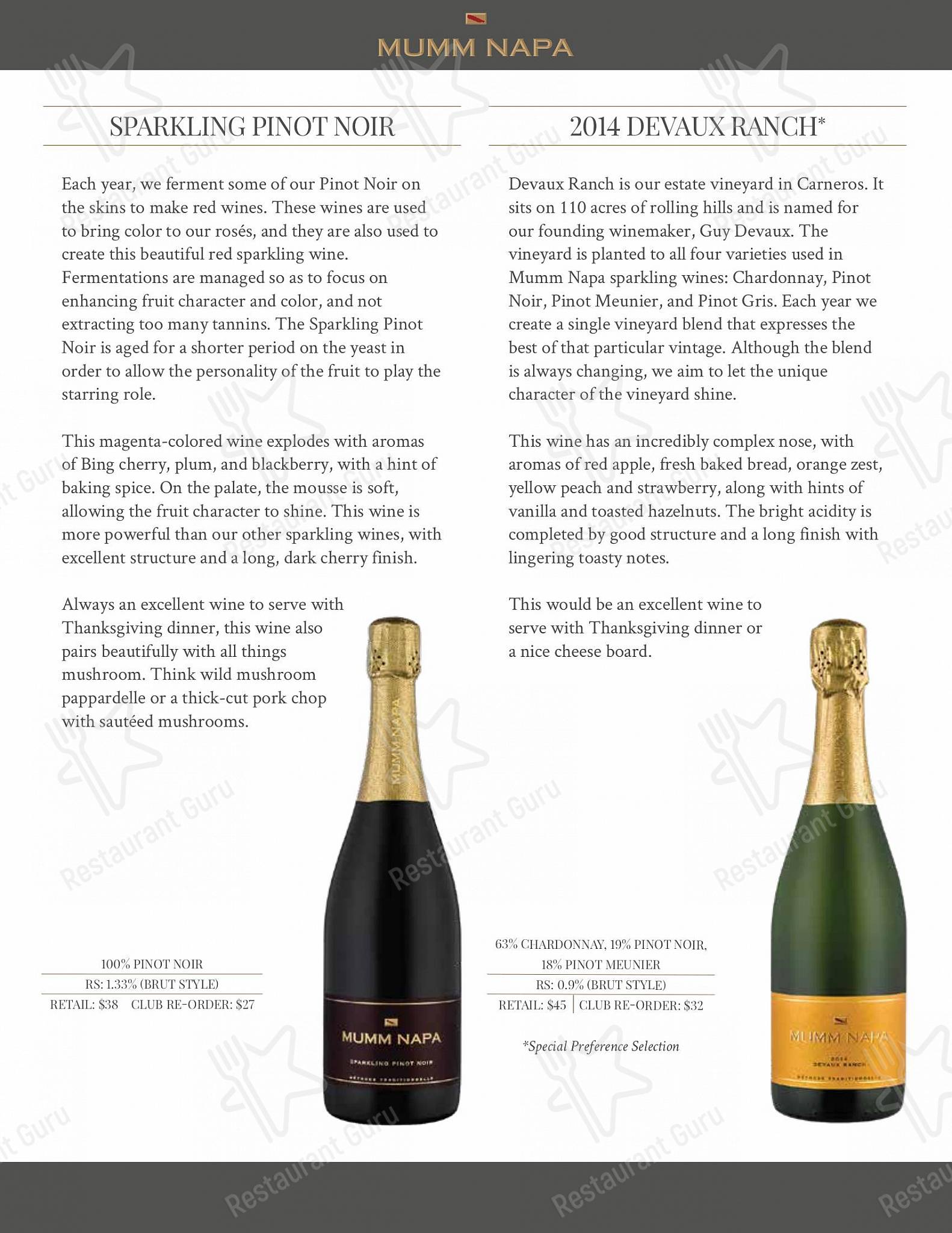 Детское Mumm Napa