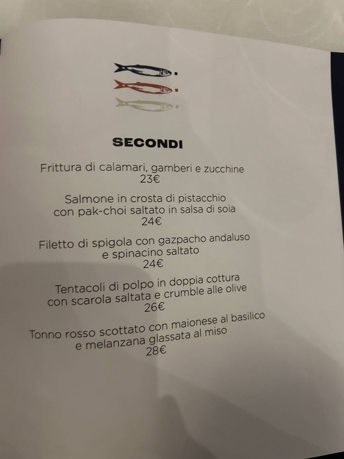 PESQ - Ristorante Pesce Milano Isola меню