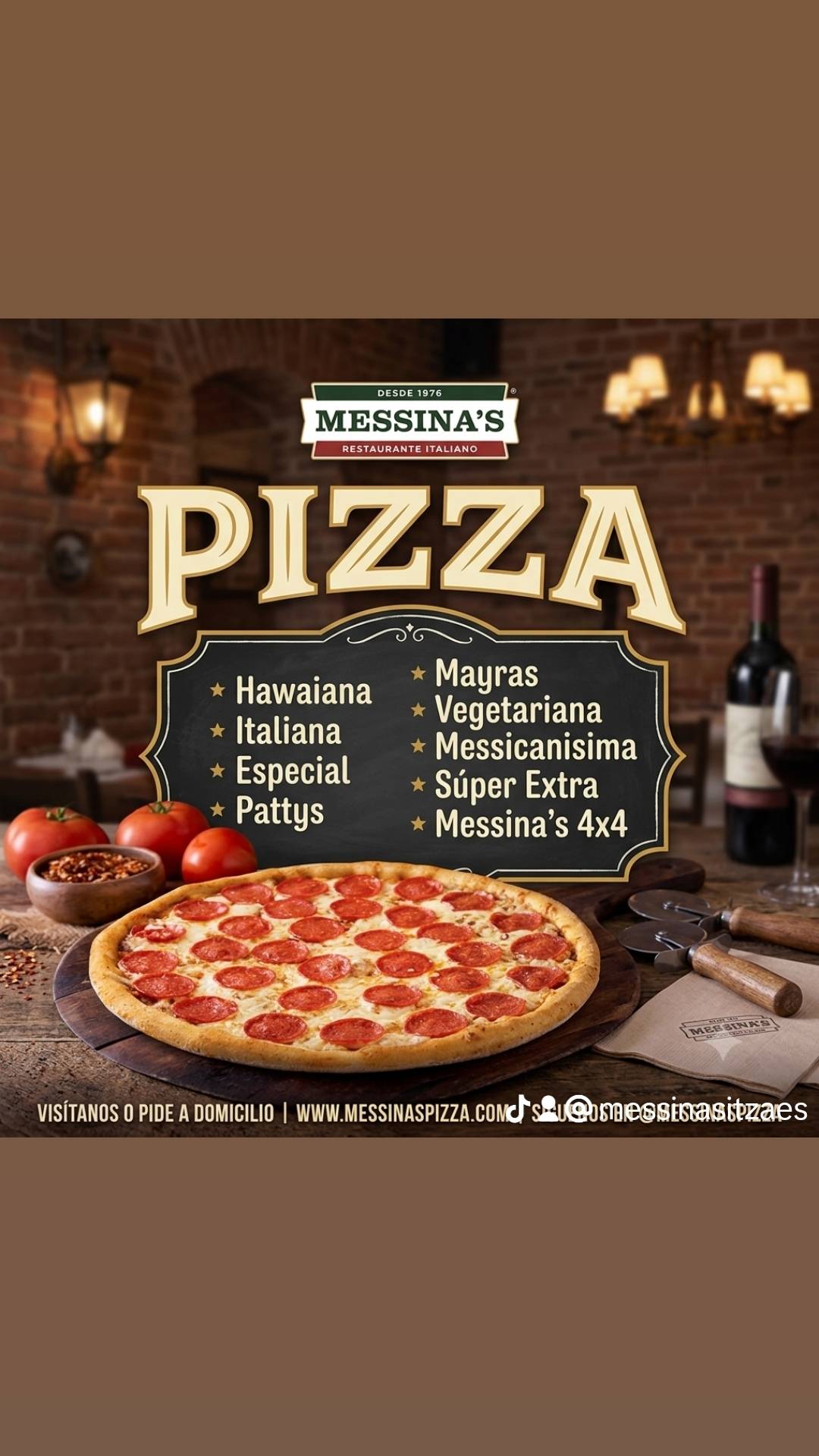 Pizza Messina's Itzáes меню