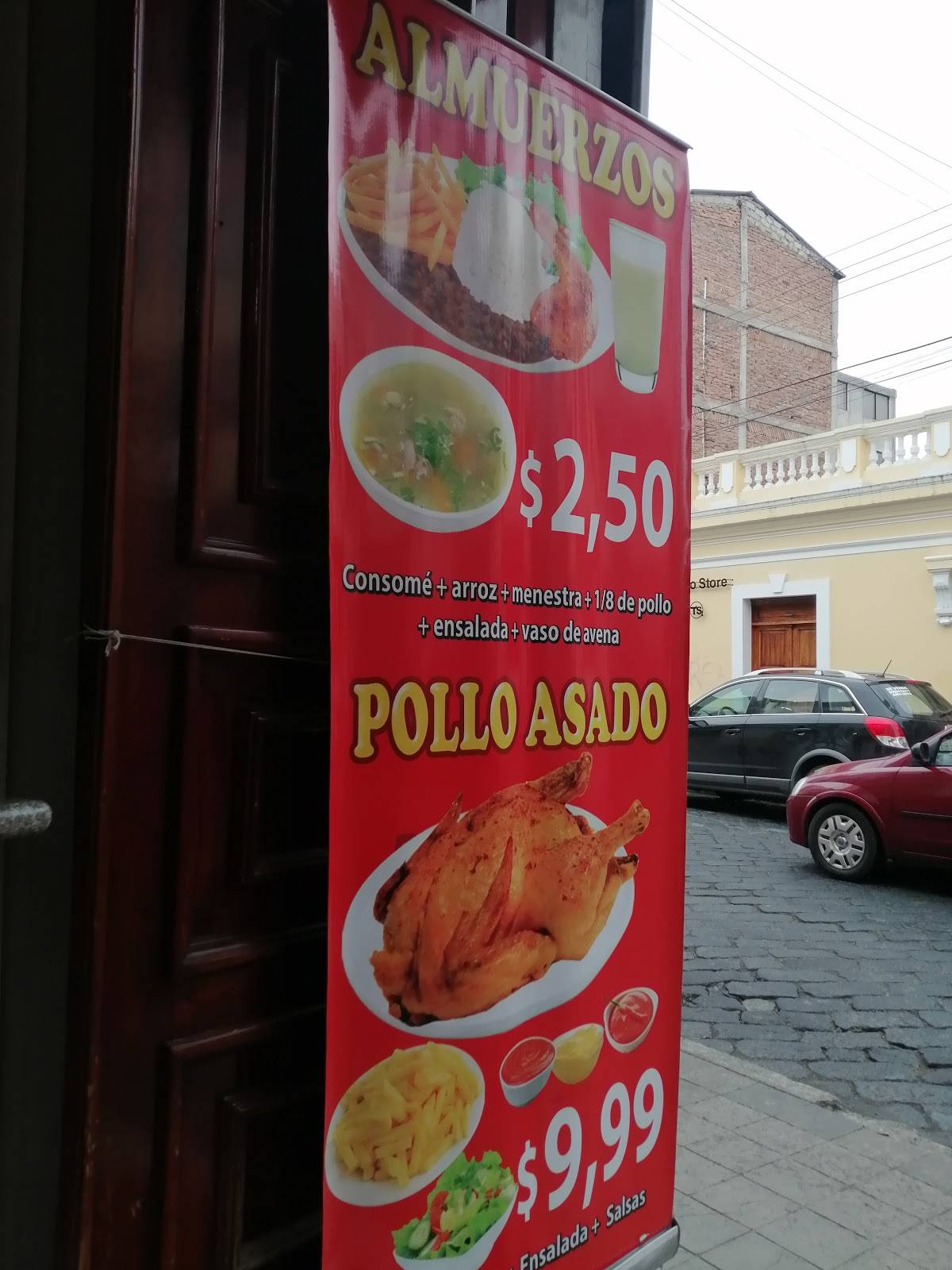 Pollos Riobamba меню