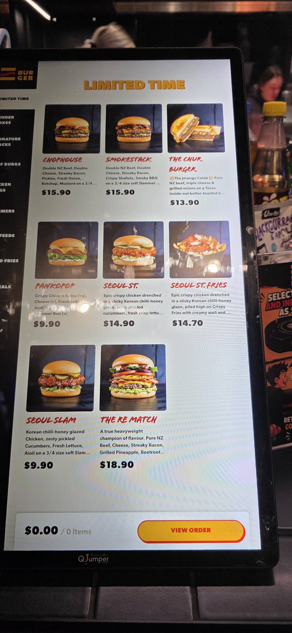 RE Burger Invercargill меню