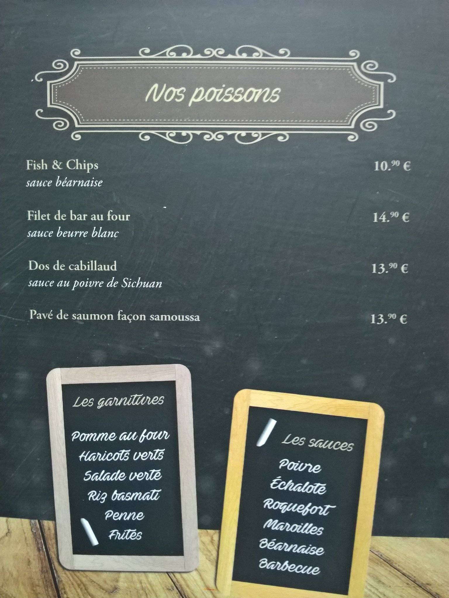 Restaurant Octobre Rouge меню