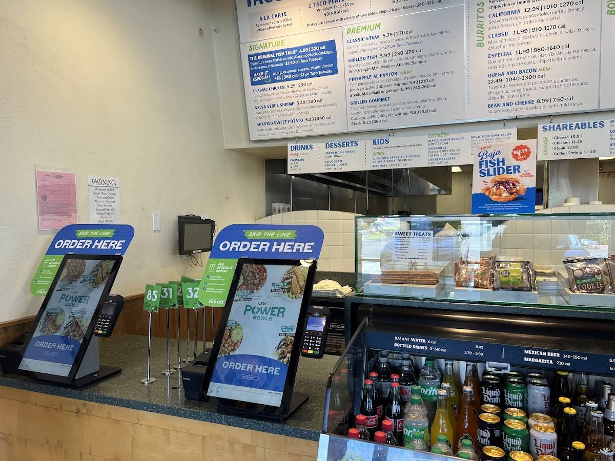 Rubio's Coastal Grill меню
