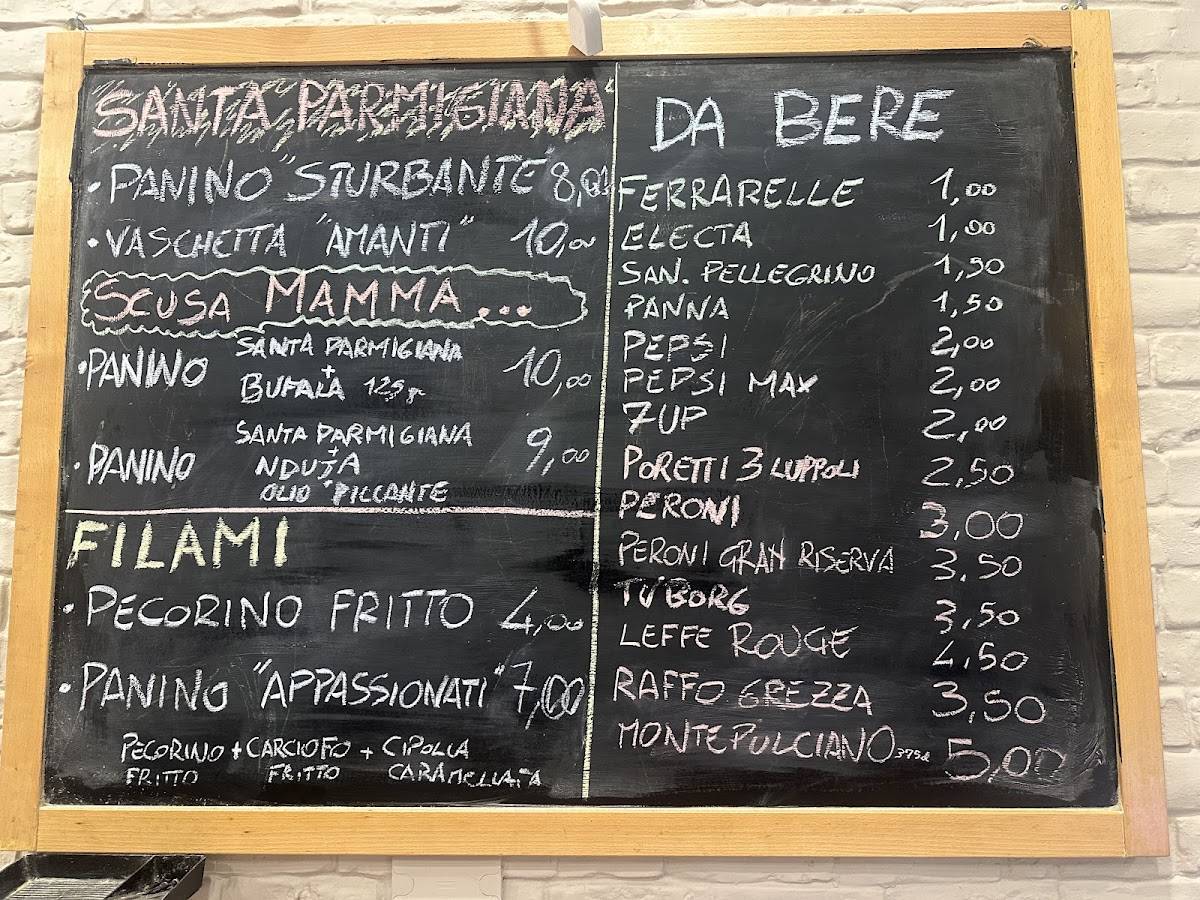 SPESSO меню