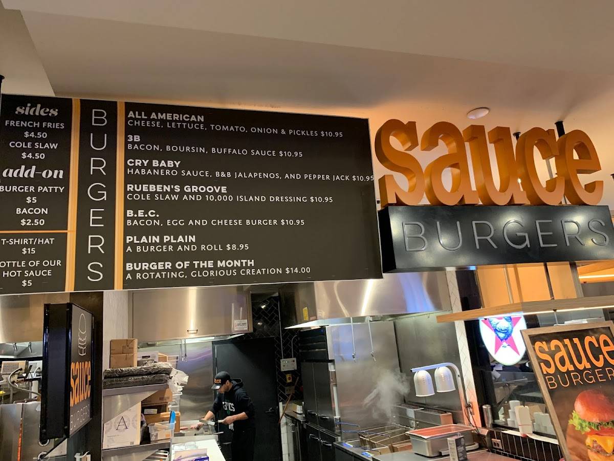 Sauce Burgers меню