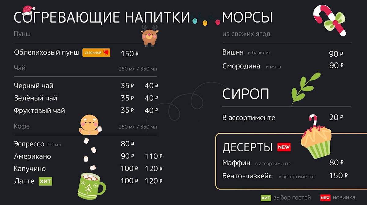 Шауroom меню