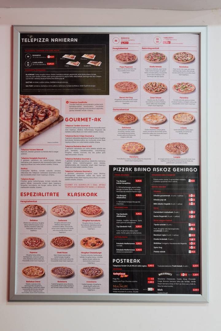 Telepizza меню
