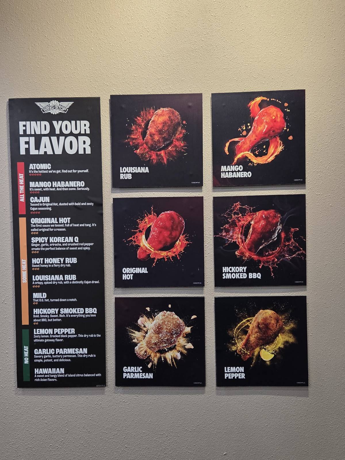 Wingstop меню