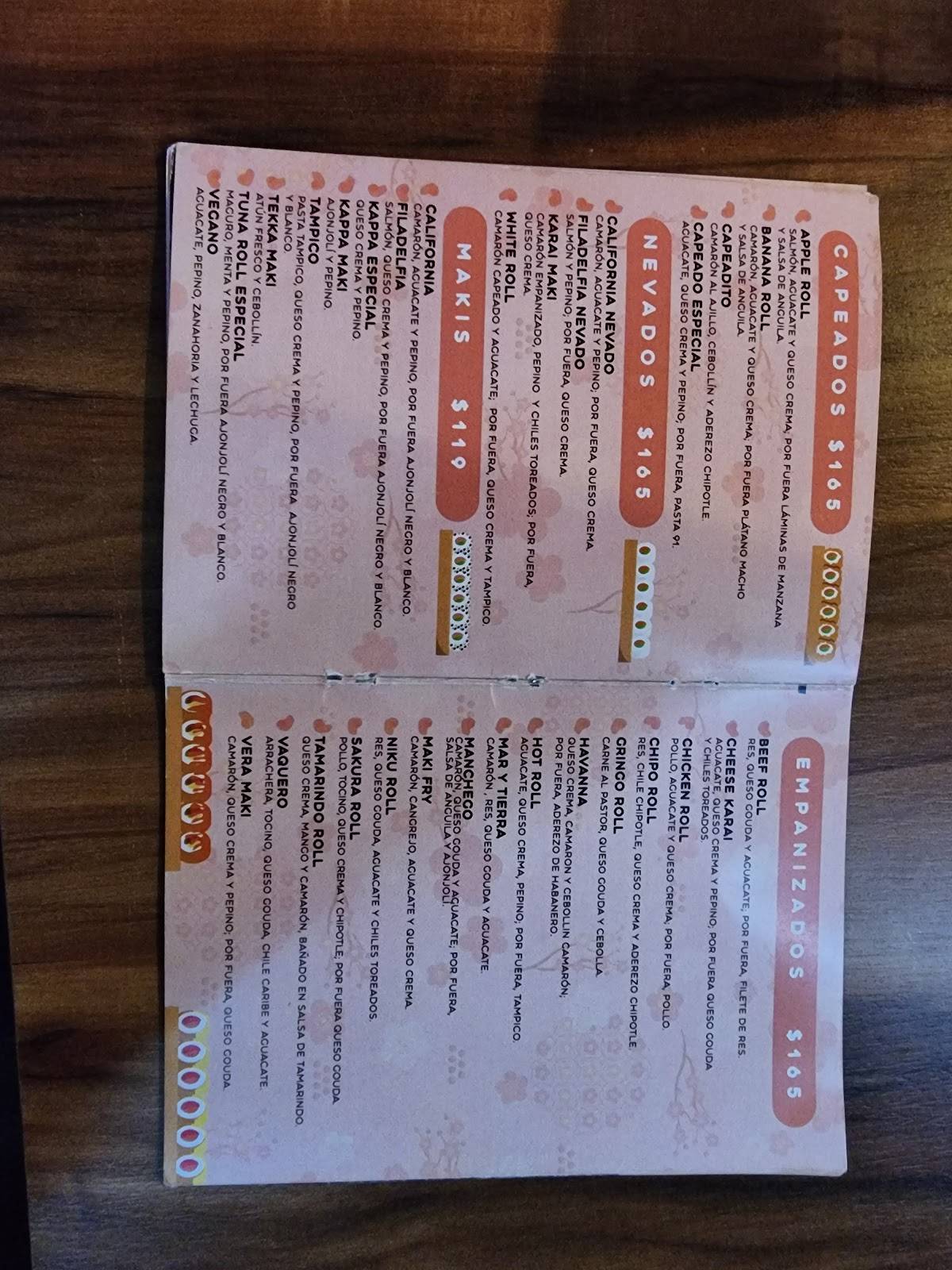 YoSakura Sushi Centro меню
