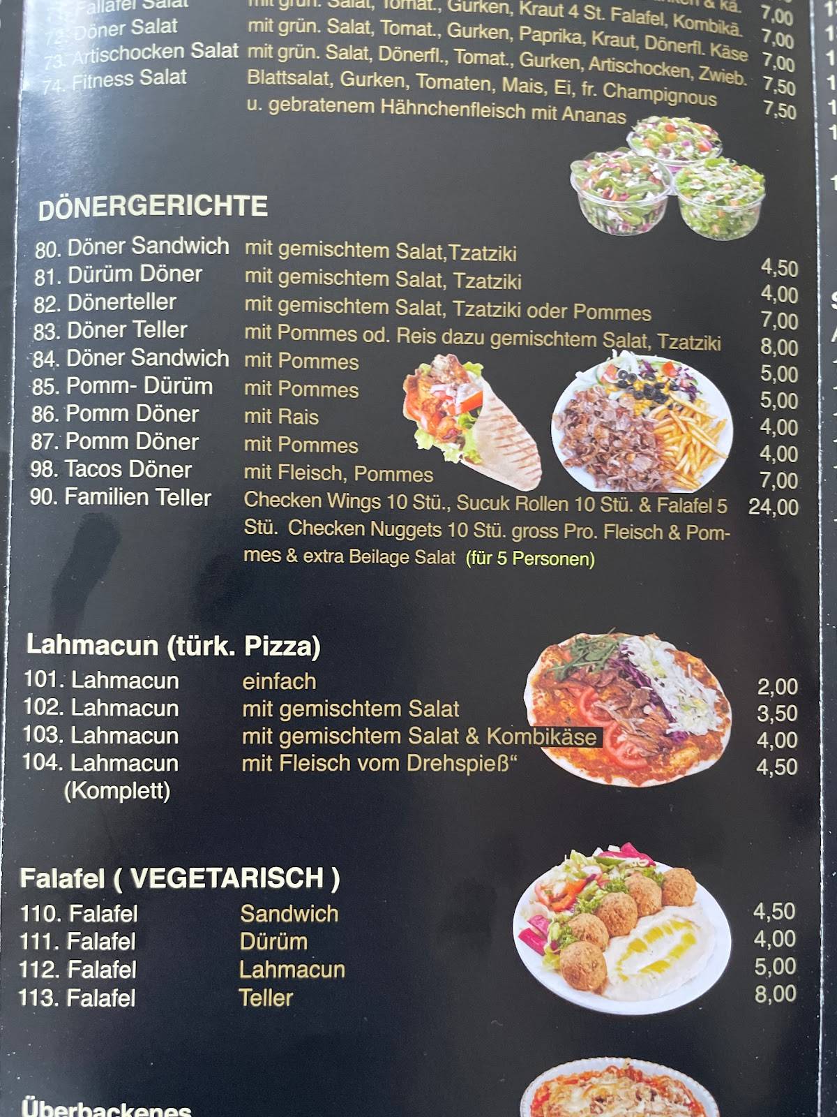 Rheinbacher меню