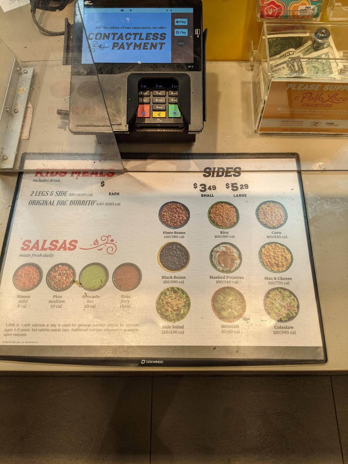 El Pollo Loco меню