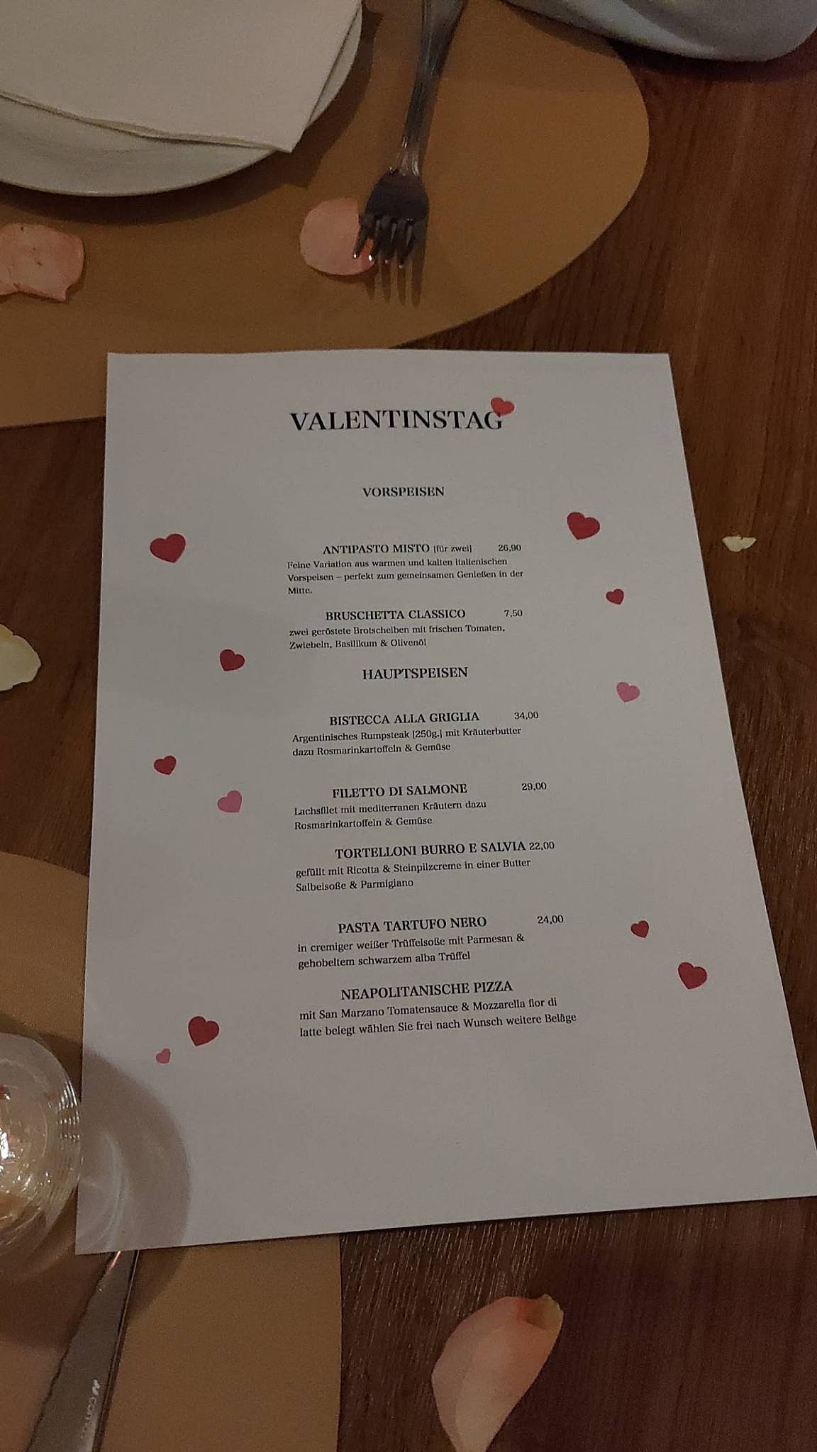 Ristorante Adria меню