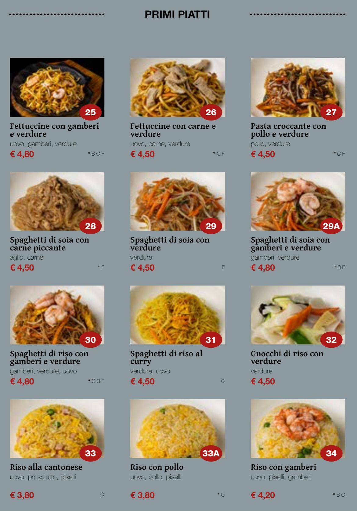 Ristorante Kaji меню