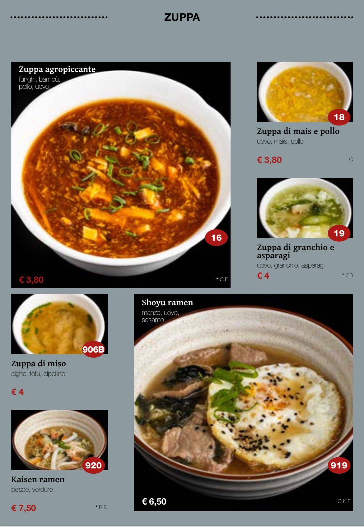 Ristorante Kaji меню
