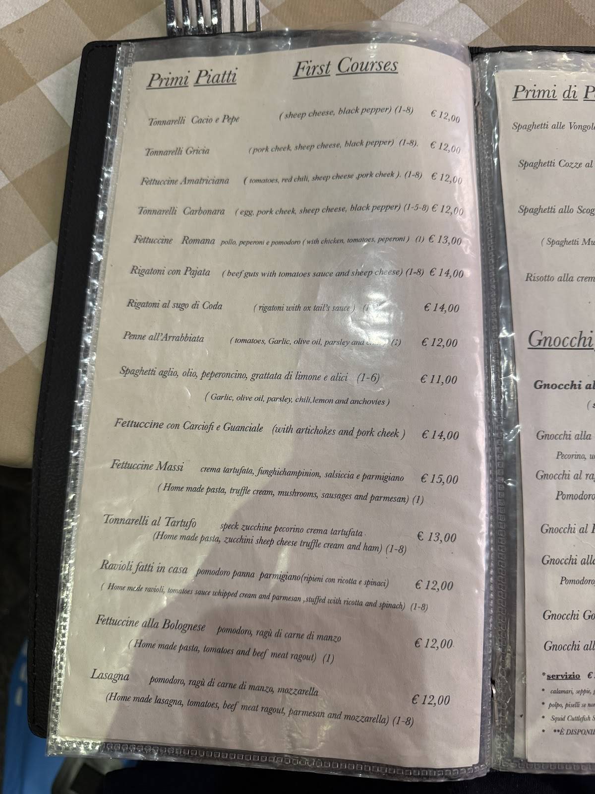 Ristorante Pinseria Da Massi меню