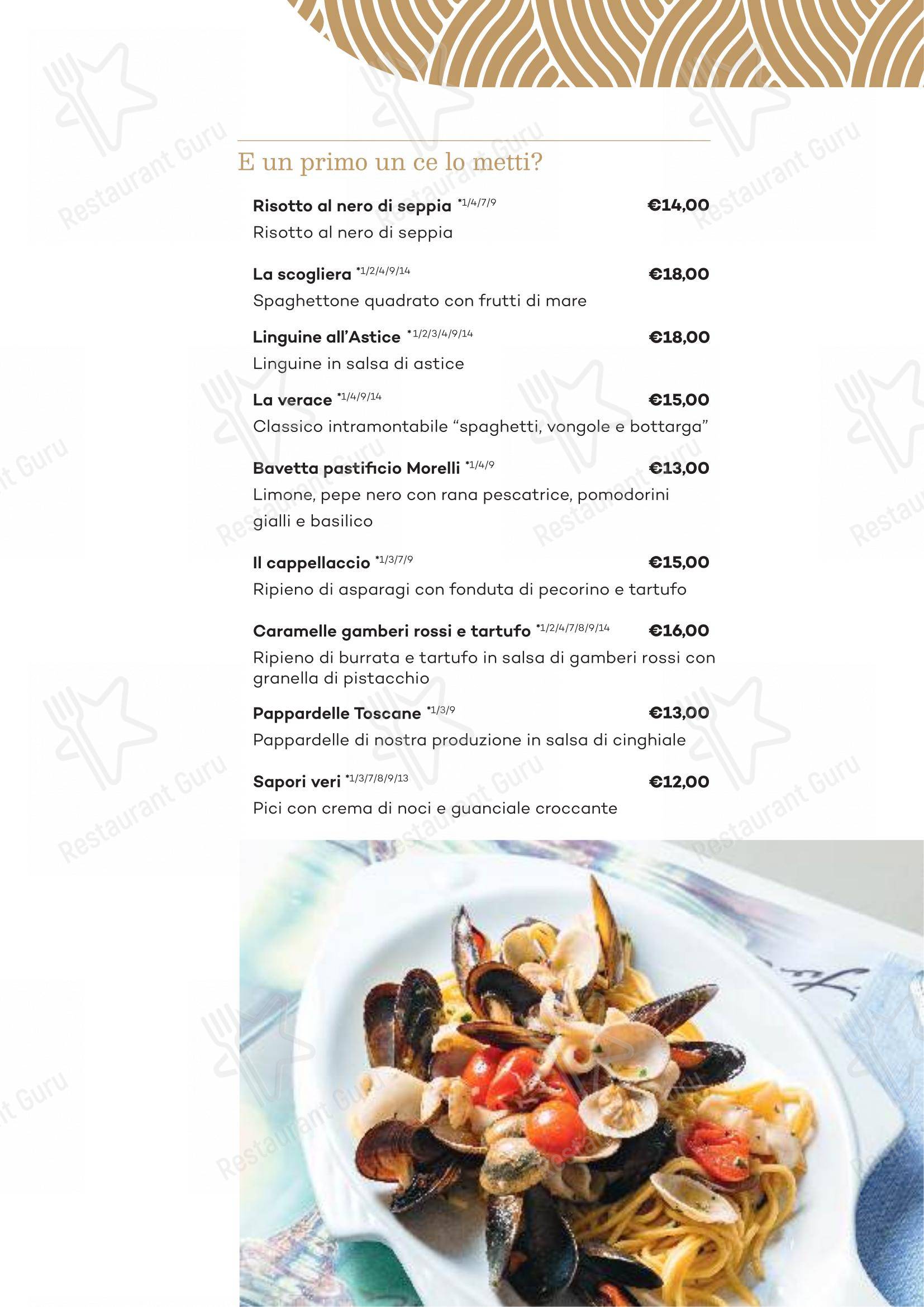 菜单 ресторана Ristorante Pizzeria Da Rino в Пизе