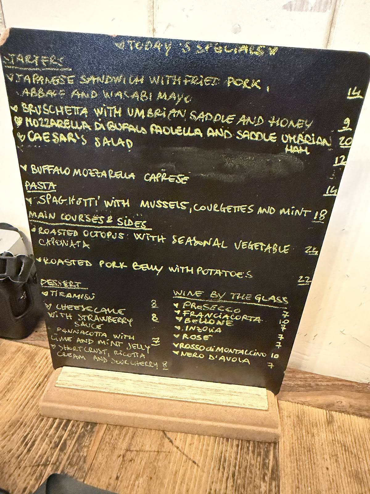 Ristorante Trastevere Roma - Ditta Trinchetti меню