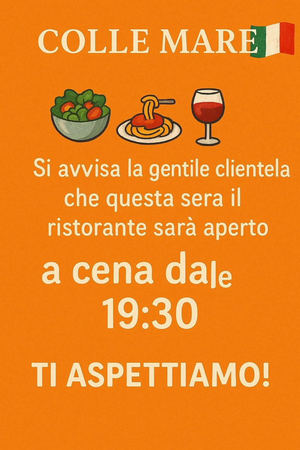 Ristorante Collemare меню
