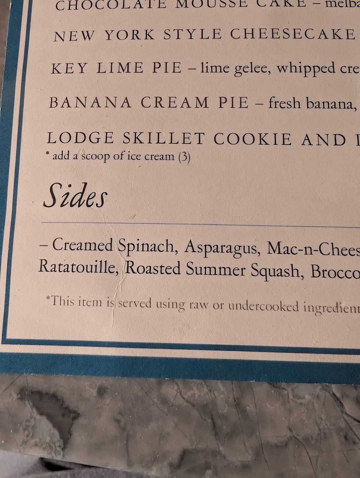 Riverdance Restaurant меню