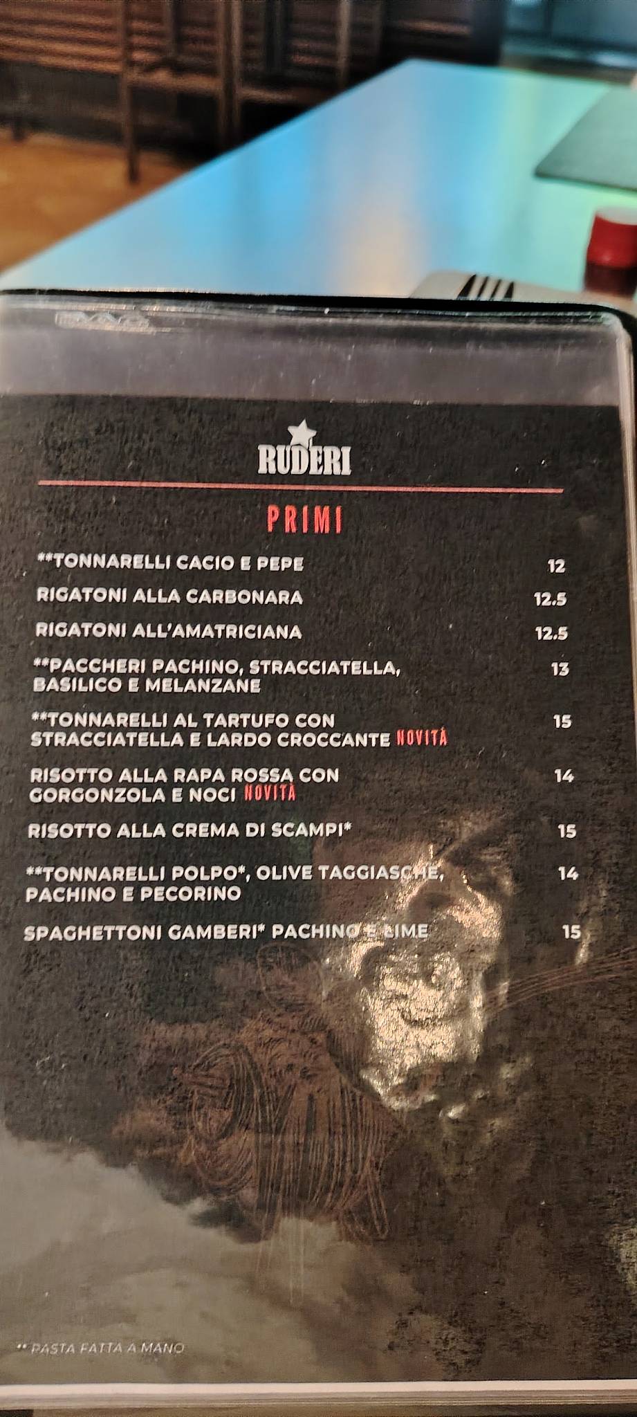 I Ruderi Tavern & Butchery меню