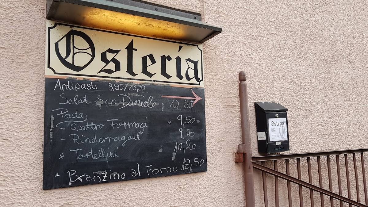 Osteria меню
