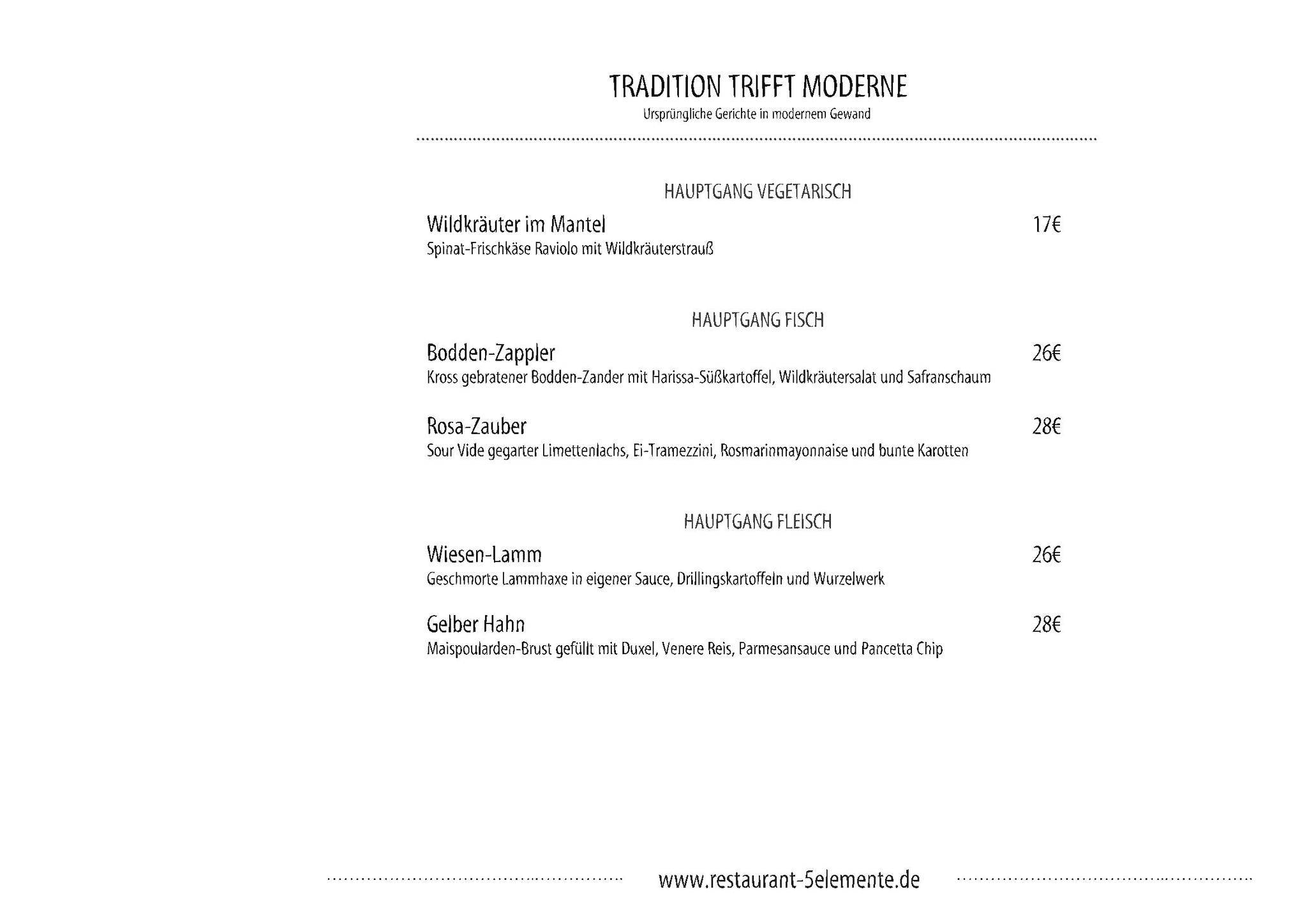 Trihotel - Wellnesshotel am Schweizer Wald меню
